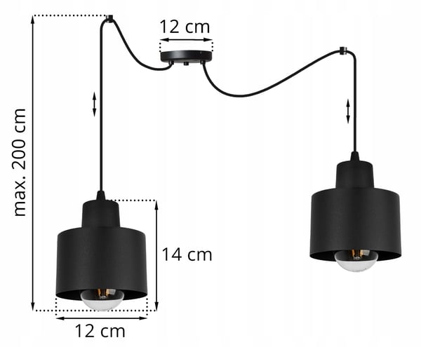 MODERNI KATTOVALAISIN MUSTA LED-VALAISIN