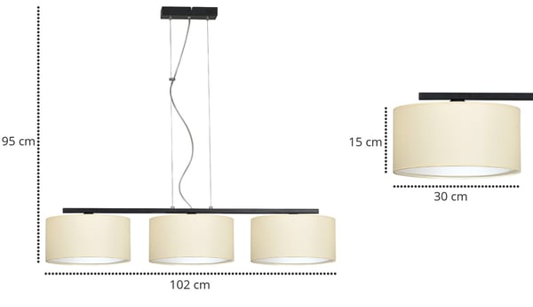 Loftshængende lampe lysekrone lampeskærm moderne