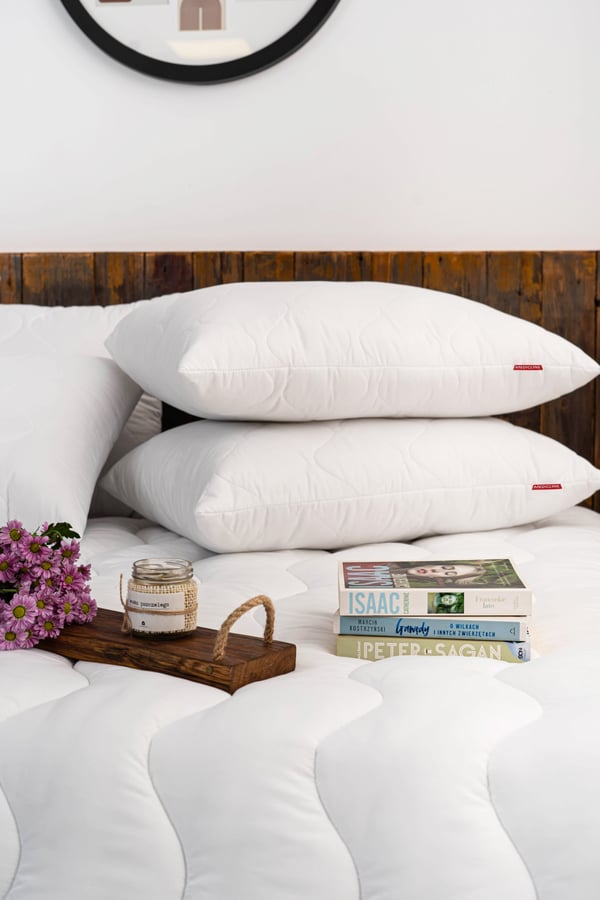 Pude 70x80 cm antiallergisk quiltet mikrofiber silikone