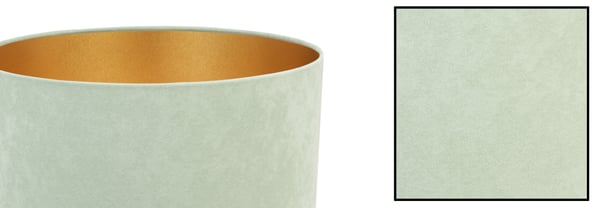 HÆNGENDE LAMPE LOFTSKRONE GYLDEN FLØJLSSKÆRM