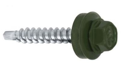 SELVBORENDE SKRUE 4,8*35MM RAL 6020 - 5,0 STO - WSB 35 6020