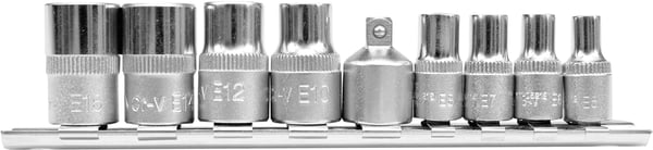 TORX TOPPENØGLER E5-E16 9-DELES SÆT - YT-0520