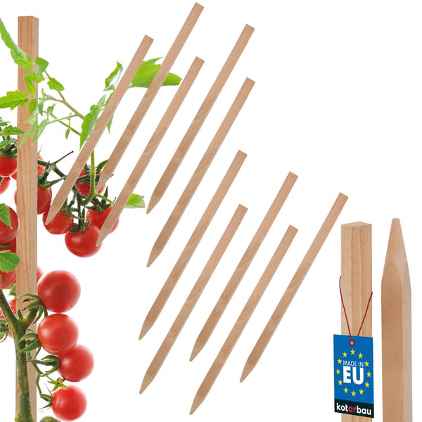 KOTARBAU® trästöd för tomater och grönsaker 25 cm, 10-pack