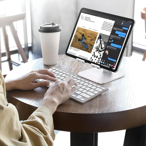 Justerbar tabletholder til skrivebord til APPLE, SAMSUNG, LENOVO