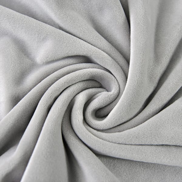 Toscana samettinen tuolinpäällinen, vaaleanharmaa paksu