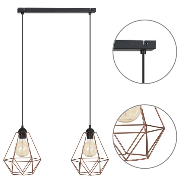 Original LOFT retro Edison koppar pendellampa