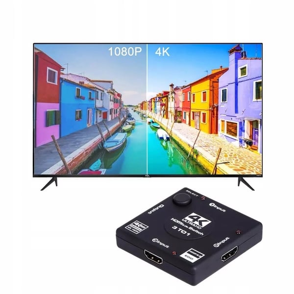SWITCH 3x1 HDMI 2.0 SWITCH SPLITTER 4K60HZ