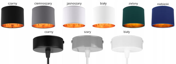 LOFTSLAMPE MED GYLDET LED-SKÆRM