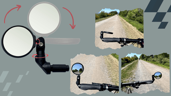 Mini 360 cykelspegel för styre