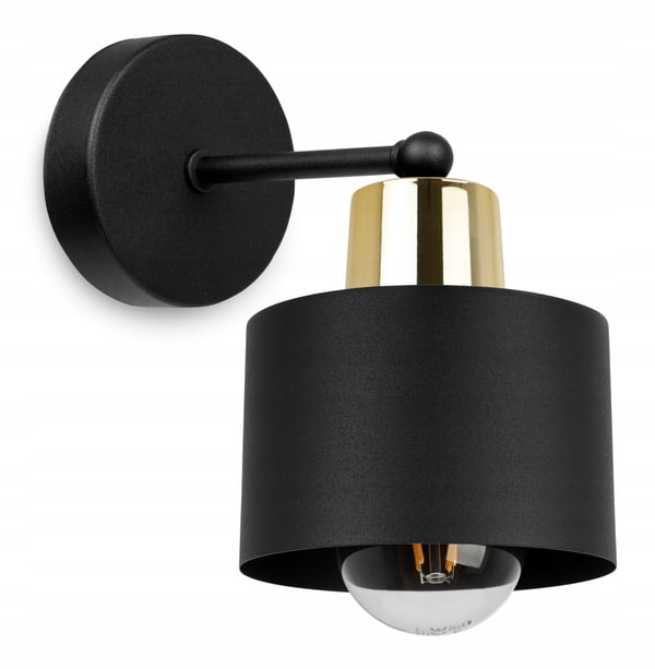 VÄGGLAMPA, FYRKANTIG LAMPA, TAKLAMPA, SVART LED-LAMPA
