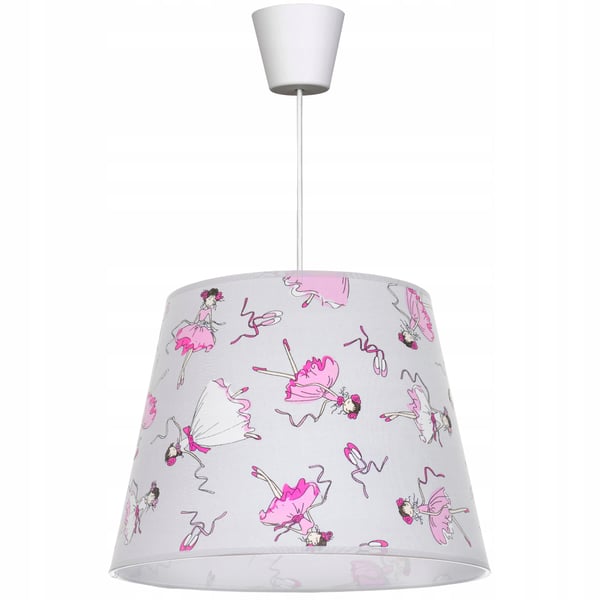 Loftlampe med hængende lysekroneskærm til børns soveværelse