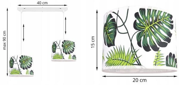 Loftshængende lampe lysekrone lampeskærm moderne
