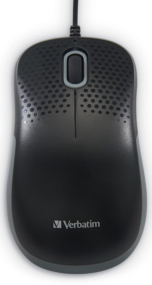 Verbatim Silent Wired Mouse, Sort, med et stille klik