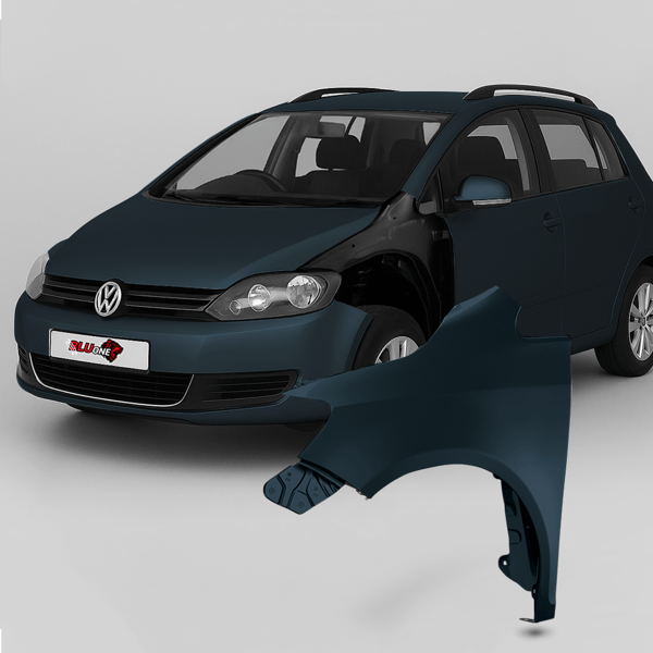 Vänster framskärm VW Golf V Plus 2005-2009, färg LC5F BlueGraphit, ny