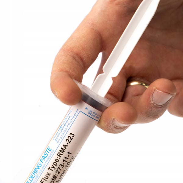 Rosfix Loddeflusmiddel RMA-223 med stempel og nål + Flusmiddel i sprøjte NC-559-ASM 10cc + Flusmiddel i sprøjte Kingbo 218 10cc