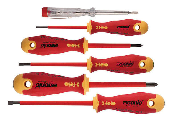 5 FELO ERGONIC VDE -RUUVIMEISSELIN SARJA + TESTI - L/FL41396398