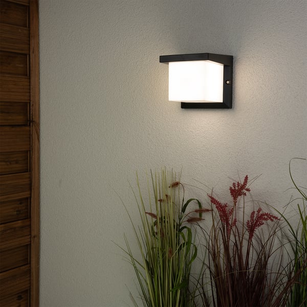 Trädgårdslampa E27 Fyrkantig Vägglampa LEVIS LUMILED