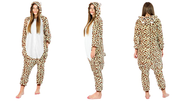 Onesie Kigurumi -pyjama-asu - Leopard Onesie Kigurumi -pyjamaasu - Leopard