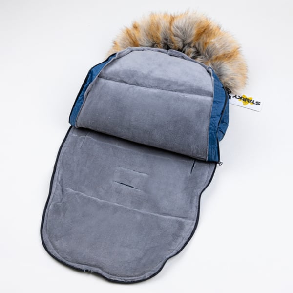 Vintersovsäck, sovsäck, pulkaöverdrag, barnvagnssits, päls + överdrag