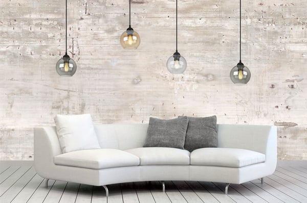 MODERN ELEGANT HÄNGLAMPA MED GLASKULA