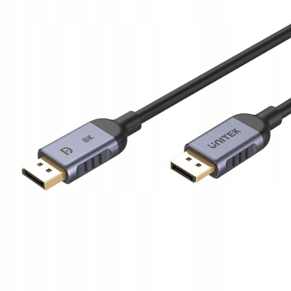 DisplayPort 1.4-kabel Unitek C1628GY01-2M, 8K@60Hz, 4K@240Hz, 2m