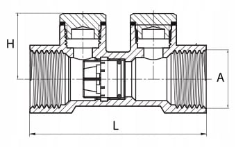 3/4" luftfriskende ventil