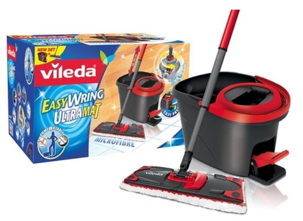 VILEDA EASY WRING ULTRAMAT TURBO -PYYHIN, MOPPISÄMPÖTILA + ÄMPÄRI + JAKOAVAIN - BHP HIC 6236