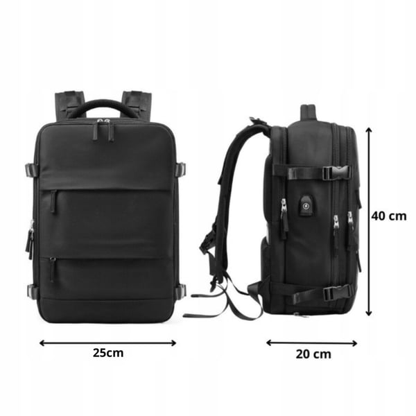 Handbagageryggsäck svart