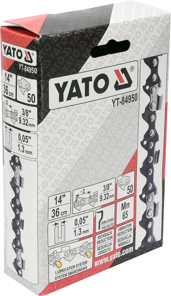 SAVKÆDE 14'' 3/8'' 1,3MM 50T - YT-84950