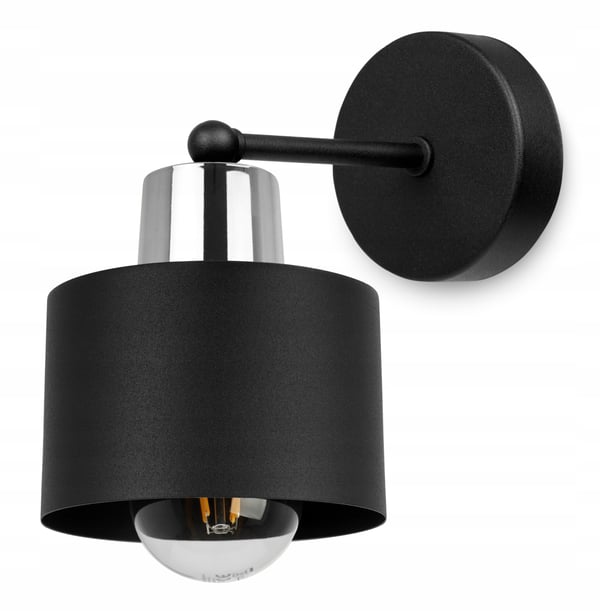 VÆGLAMPE, FIRKANTET LAMPE, LOFTSLAMPE, SORT LED-LAMPE