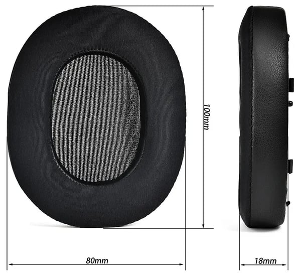 Öronkuddar skumgeler til SONY WH-1000XM5 sort