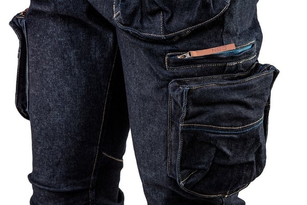 DENIM ARBEJDSBUKSER MED 5 LOMMER STØRRELSE XL - T N81-229-XL