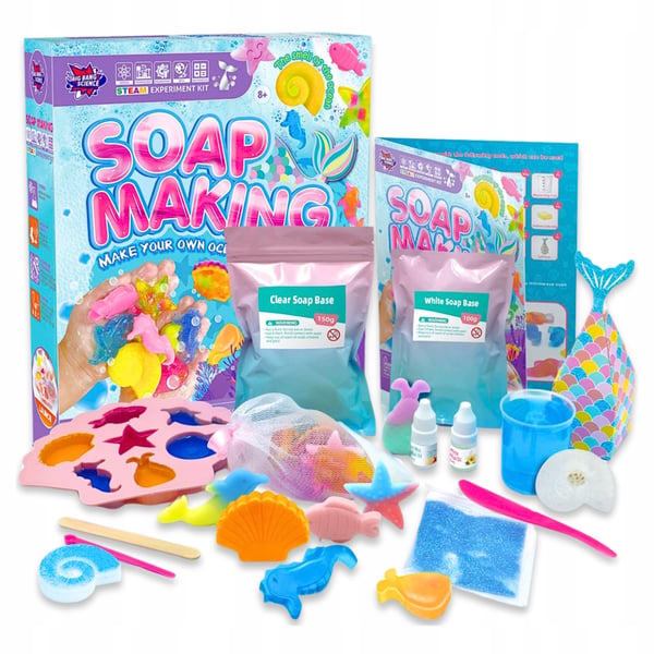 Kreativt kit för att göra tvål i havet för barn Kreativt kit för att göra tvål i havet för barn