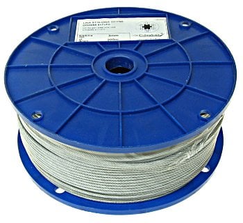 Galvaniseret stålwire 12mm 6*37 100MB - 100.0MB - Linje 12*37MB