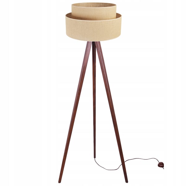 GULVLAMPE MED TRÆSKÆRM MED STATIV 45 CM CAKE
