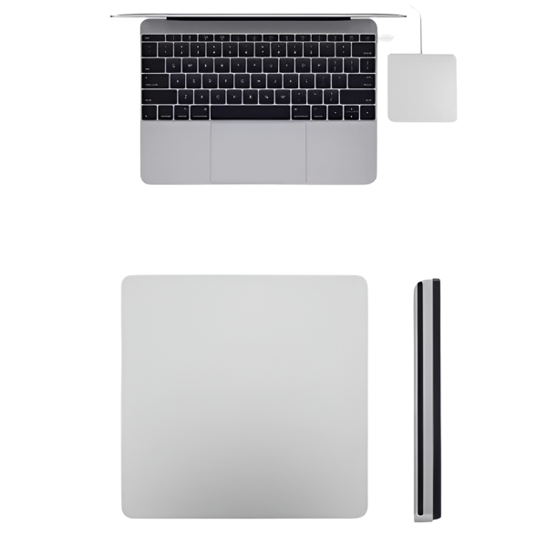 Bärbar CD/DVD-enhet USB-C kompatibel Mac/Windows/Linux