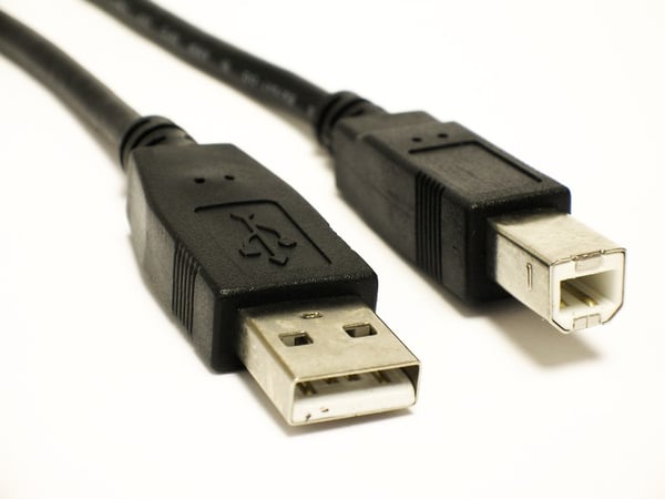 Lanberg AM-BM USB 2.0-kabel 1,8 m svart