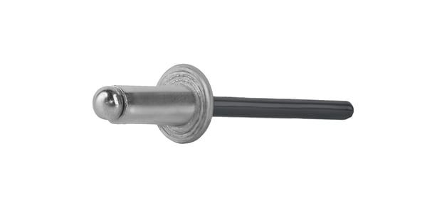 Öppna aluminiumnitar 4,8x10mm RAL 7016