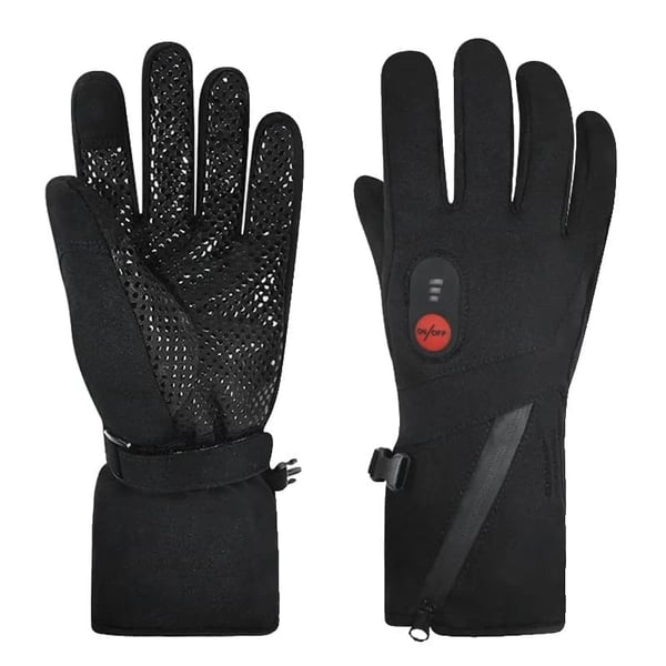 Opvarmede handsker, touchscreen-kompatible, justerbar temperatur, alsidige til vinteraktiviteter,S88B, Ekstra stor