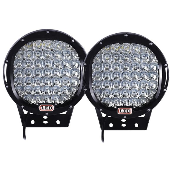 LED Arbejdslys, Høj Effekt, Spot Stråle, , 2X Black 225W Spot