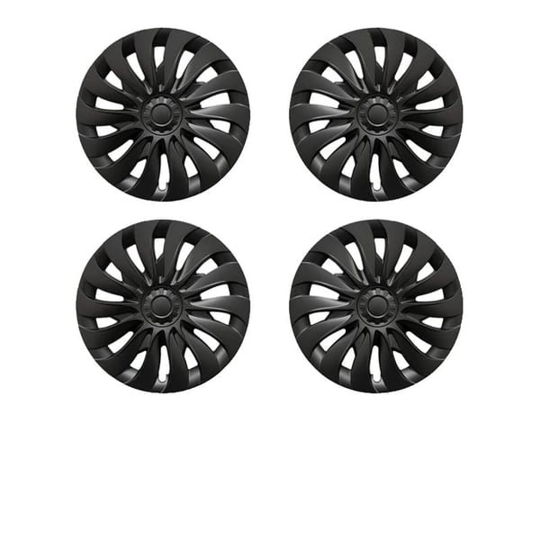 Hjulcover, 4 Stykker, Storm Stil,Matte Sort