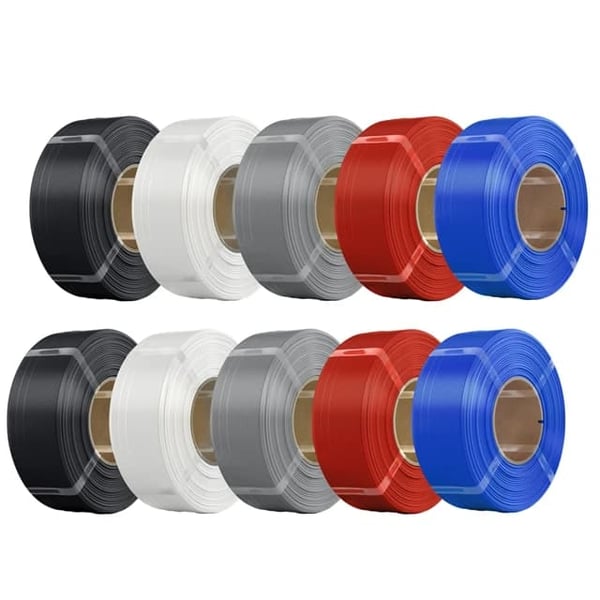 No-Spool PLA Filament, 10 kg Genopfyldning til 3D-Print, Miljøvenligt Design,Bland 10KG