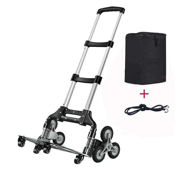 All Terrain Håndvogn, Sammenklappeligt Design, Letvægts Aluminium Konstruktion,Med 4 hjul