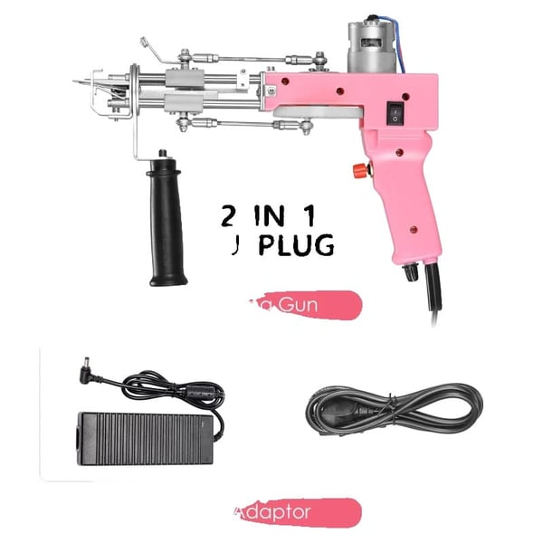 Tufting-ase, silmukkakasa- ja leikattu kasa -vaihtoehdot, EU PLUG 220V,EU PISTOKE 220V