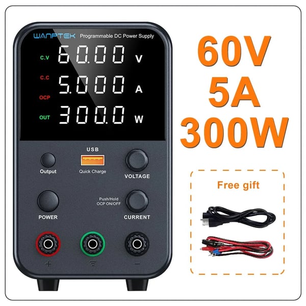 DC-virransyöttö, säädettävä jänniteohjaus, kaksoissyöttöjännite,WPS605H 60V 5A