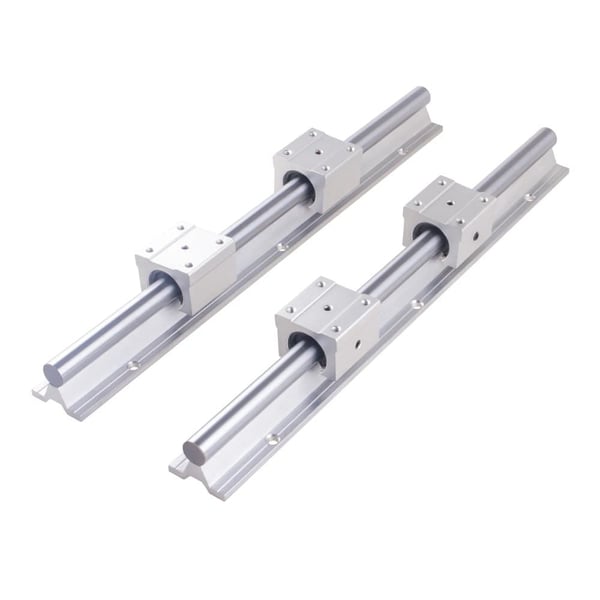 Lineær guide skinne, høj præcision, holdbar aluminiumlegering,2 SBR16 4 blokke, 500mm