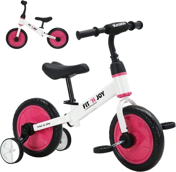Balanscykel, Träningscyklar, Enkel Montering, Rosa