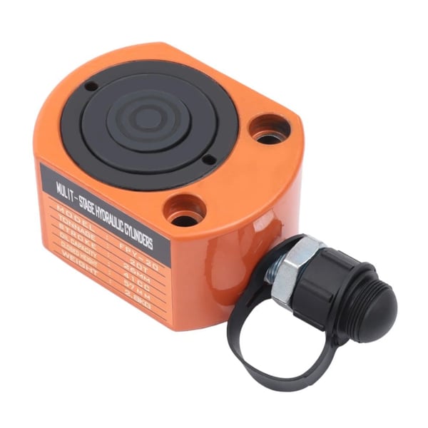 Hydraulisk Cylinder Jack, 44092 lbs Kapacitet, Multi-Sektion Design,Appelsin
