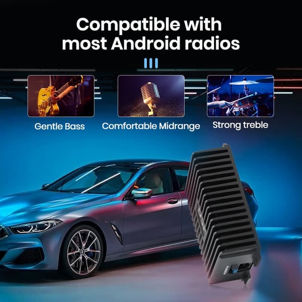 Bil Audio DSP, 4*47W Effektforstærker, 16 PIN Interface, CE & KC Certificeret
