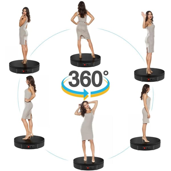 360° skærm roterende drejeskive, elektrisk, 30 cm, 100 kg kapacitet, EU 220V